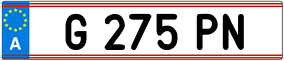 Trailer License Plate